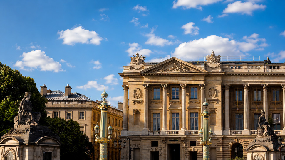 Guest room at Hôtel de Crillon in Paris