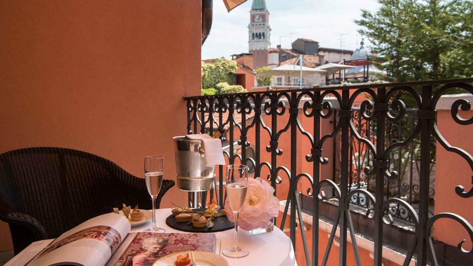 Presidential suite terrace at Splendid Venice