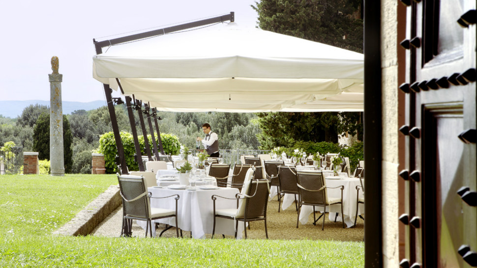 Terrace at Borgo Scopeto Wine & Country Relais