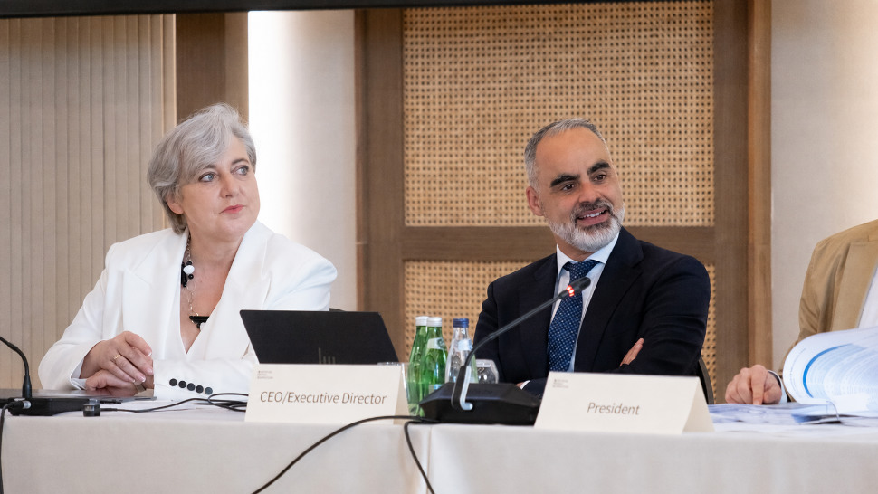 Lidija Bajarūnienė and European tourism representatives